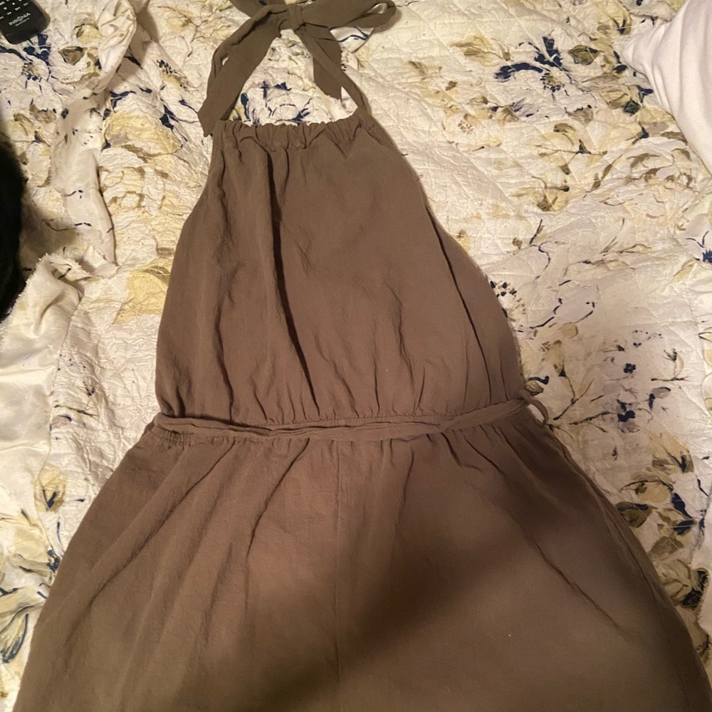 *SOLD* SHEIN Olive Green Halter Romper